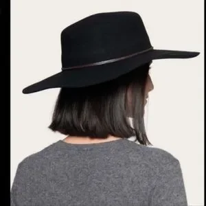 **UpDated Photos!**FRYE Wide Brim Wool Boater Amber | Women main image 4